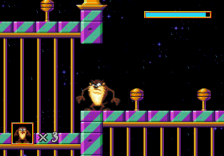 Скриншот игры Taz in Escape from Mars